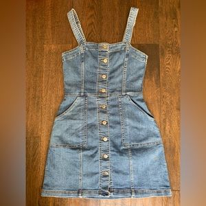 Denim mini dress
